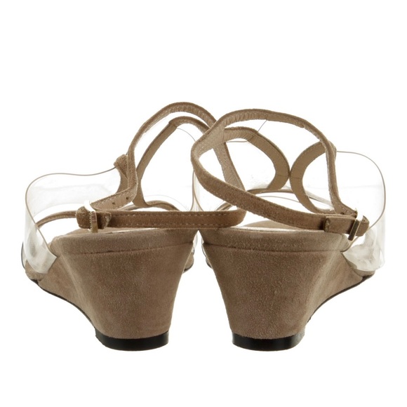 Fendi suede and clear t-strap sandals, 36 - Picture 4 of 5
